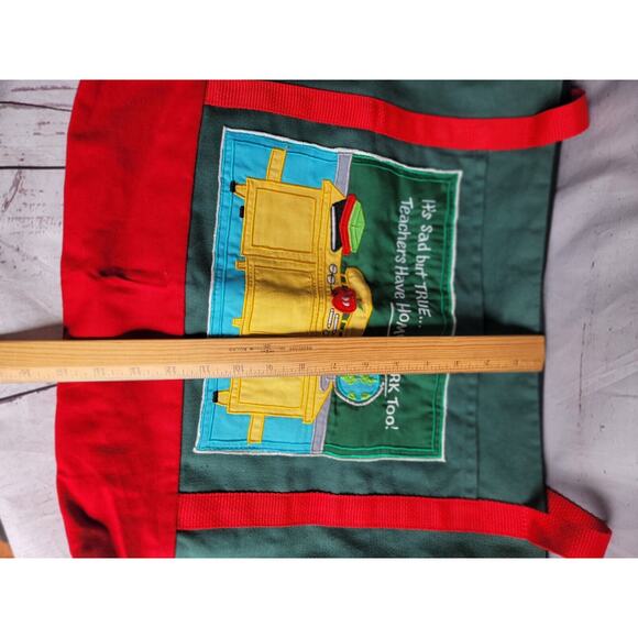 Vintage Teacher Tote Bag Teachers Have Homework Too Aplica Classroom Design - Picture 7 of 8